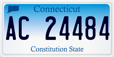 CT license plate AC24484