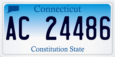 CT license plate AC24486