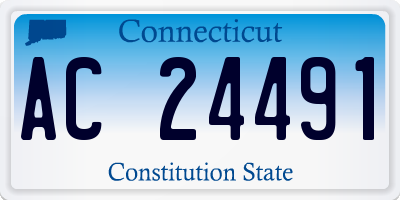 CT license plate AC24491