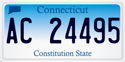 CT license plate AC24495