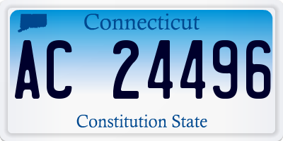 CT license plate AC24496