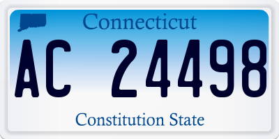 CT license plate AC24498