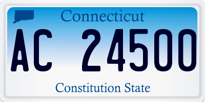 CT license plate AC24500