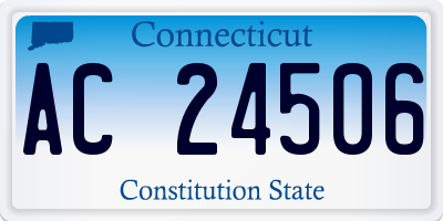 CT license plate AC24506