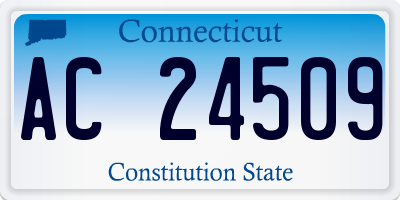 CT license plate AC24509