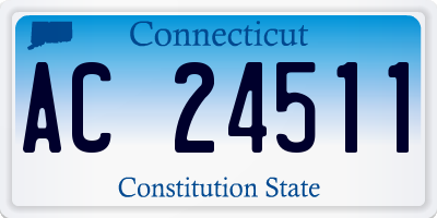 CT license plate AC24511