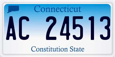 CT license plate AC24513