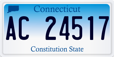CT license plate AC24517