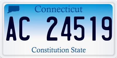 CT license plate AC24519