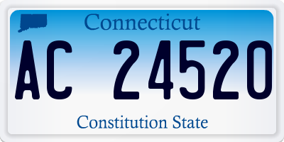 CT license plate AC24520
