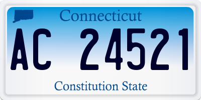 CT license plate AC24521