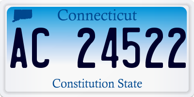 CT license plate AC24522