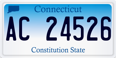 CT license plate AC24526