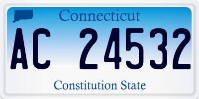 CT license plate AC24532