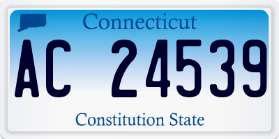 CT license plate AC24539
