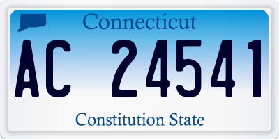 CT license plate AC24541