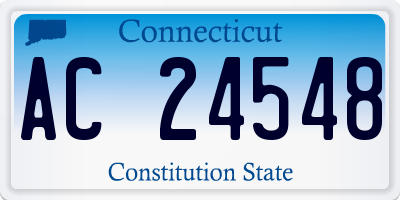 CT license plate AC24548