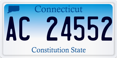 CT license plate AC24552