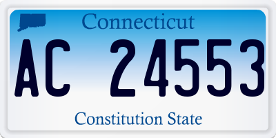 CT license plate AC24553