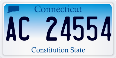 CT license plate AC24554