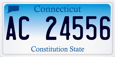 CT license plate AC24556