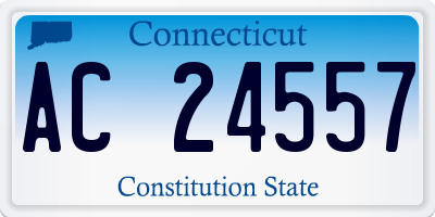 CT license plate AC24557