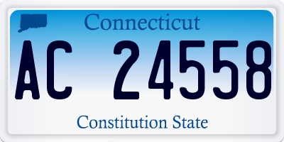 CT license plate AC24558