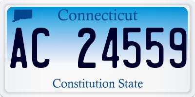 CT license plate AC24559