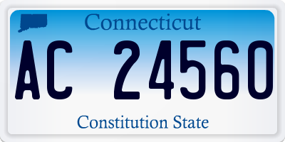 CT license plate AC24560