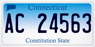 CT license plate AC24563