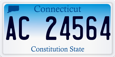 CT license plate AC24564