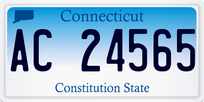 CT license plate AC24565