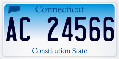 CT license plate AC24566