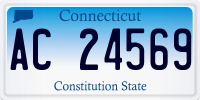 CT license plate AC24569