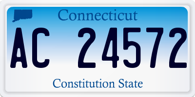 CT license plate AC24572