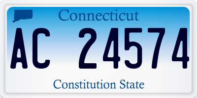 CT license plate AC24574
