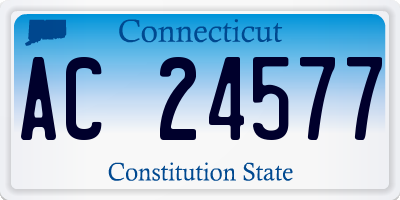 CT license plate AC24577