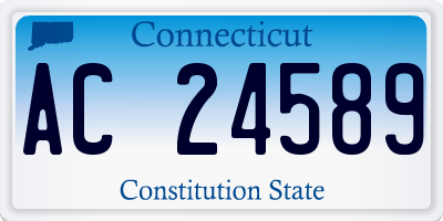 CT license plate AC24589
