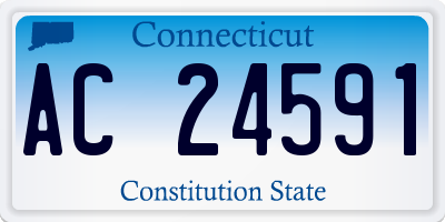 CT license plate AC24591