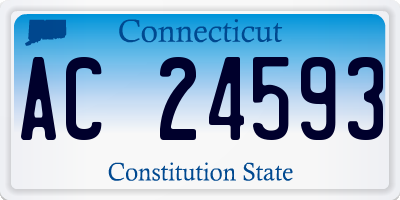 CT license plate AC24593