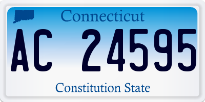 CT license plate AC24595