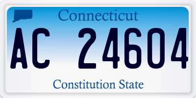 CT license plate AC24604