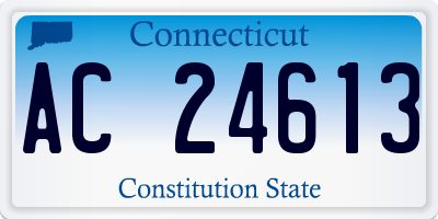 CT license plate AC24613