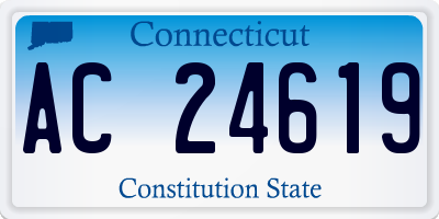 CT license plate AC24619