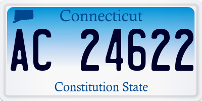 CT license plate AC24622