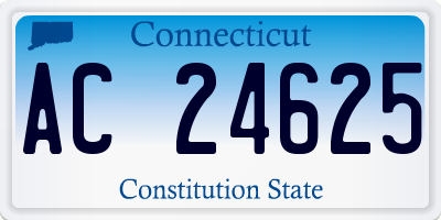 CT license plate AC24625