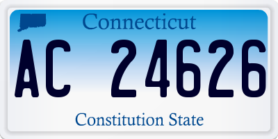 CT license plate AC24626