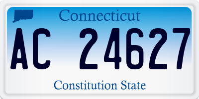 CT license plate AC24627