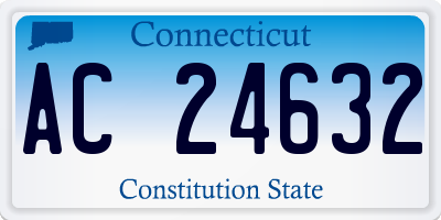 CT license plate AC24632
