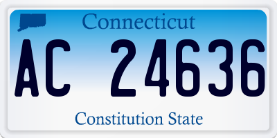 CT license plate AC24636